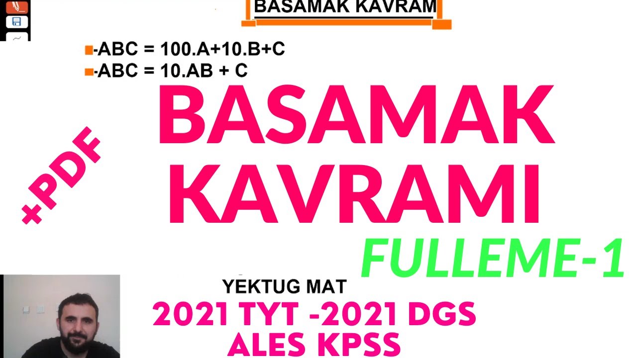 BASAMAK KAVRAMI FULLEME-1 KONU ANLATIMI VE SORU ÇÖZÜMÜ-1 #2021TYT #2021DGS #2020ALES2 #KPSSÖNLİSANS