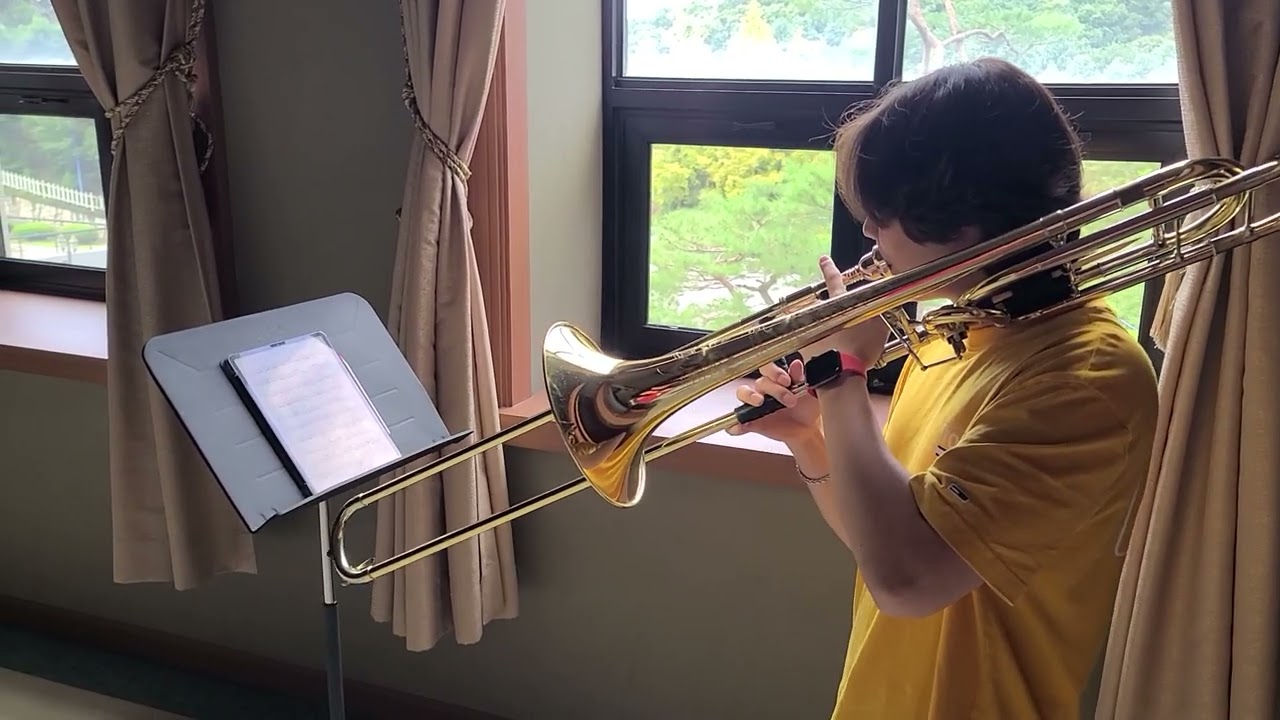 Bach Cello Suite No.2 prelude Trombone Jisoo Park.