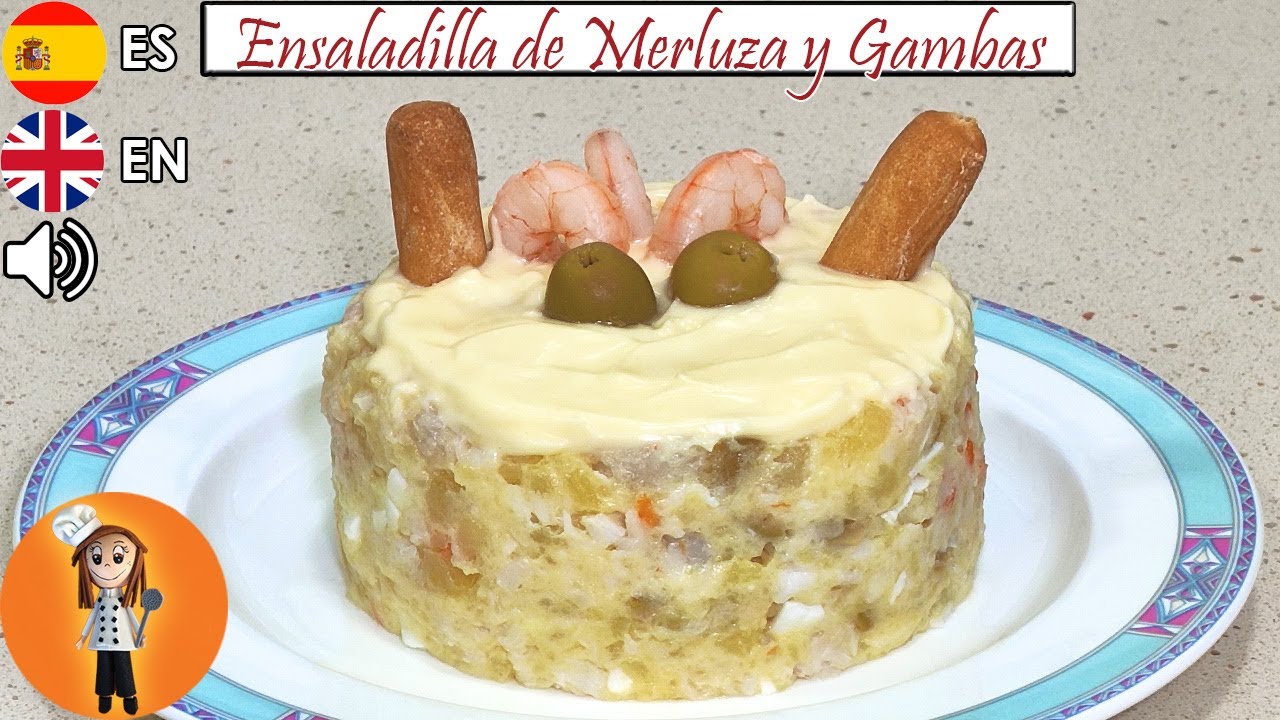 Ensaladilla de Merluza y Gambas | Receta de Cocina en Familia