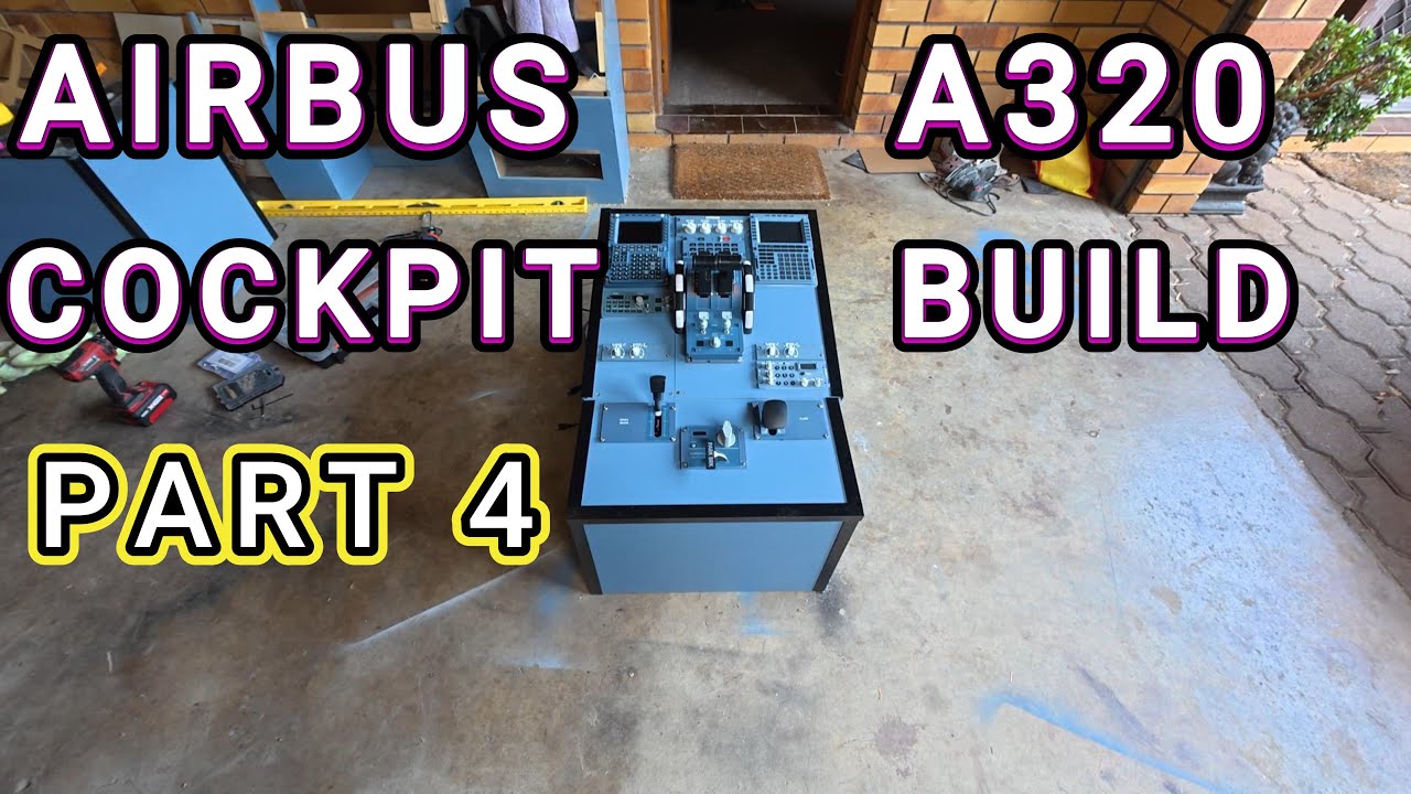 BUILDING AN AIRBUS A320 HOME COCKPIT IN MY HOUSE PART 4 THE PEDESTAL COMES TO LIFE!!