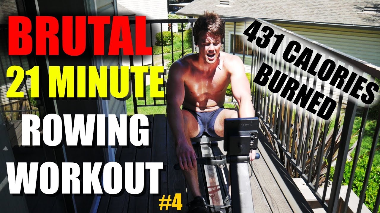 Rowing Cardio: 21 Minute Power-Build Workout - Follow Along
