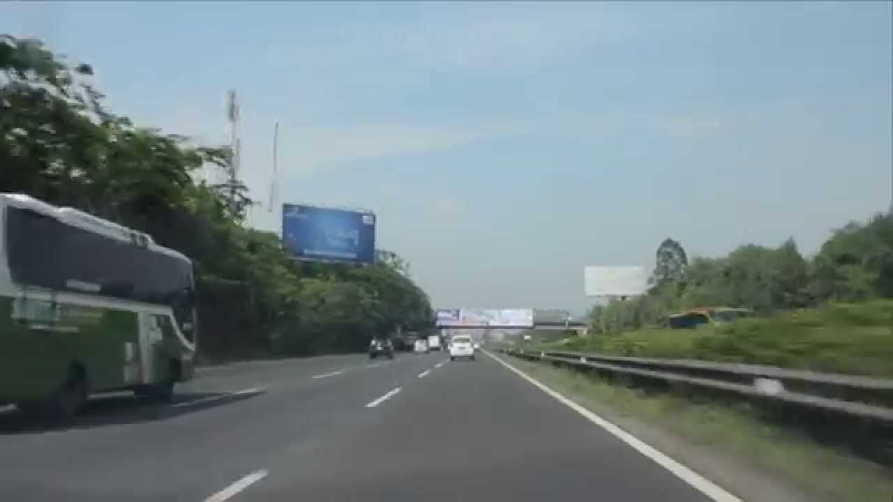 Jakarta Merak Toll Road drive westbound (Jalan Tol Jakarta Merak)