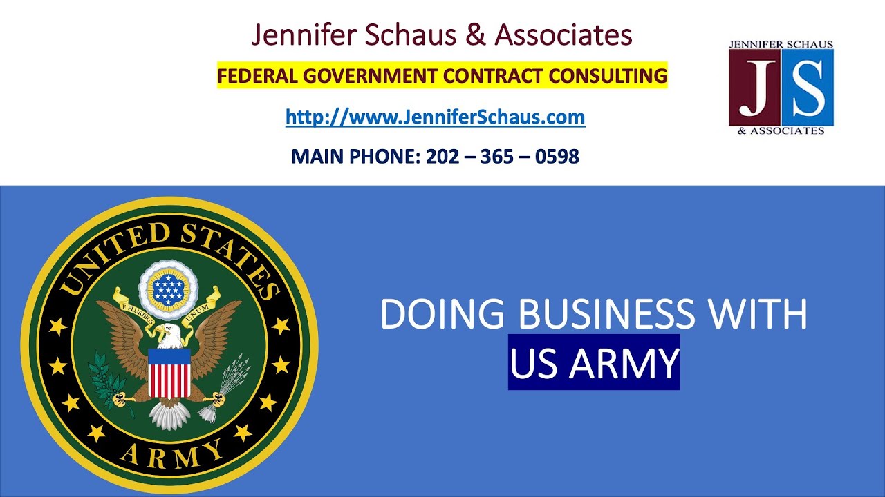 Federal Contracting - Procurement Playbook - Doing Business With United States Army