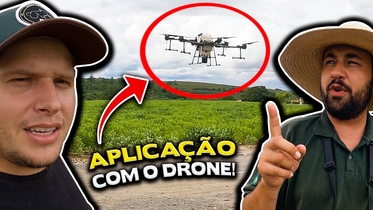 ENTRAMOS COM APLICAÇÃO DE DRONE NA SOJA