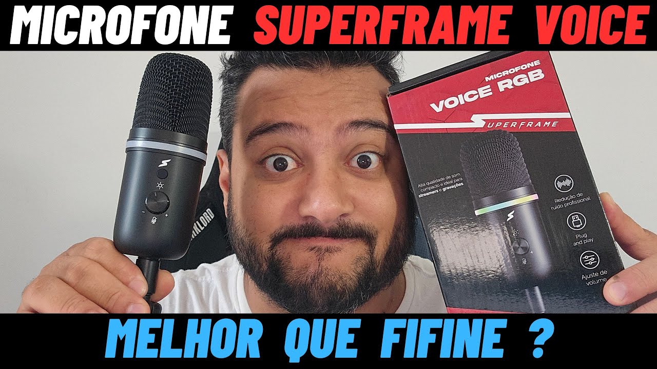 Microfone Superframe Voice é melhor do que o Fifine A6 ? Testamos e comparamos