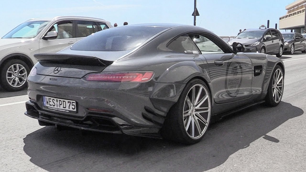 Mercedes AMG GT-S w/ Custom Exhaust & Prior Design Widebody - Revs & Accelerations