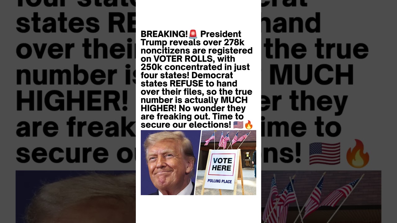 Trump Raises Concerns About Voter Rolls 🇺🇸