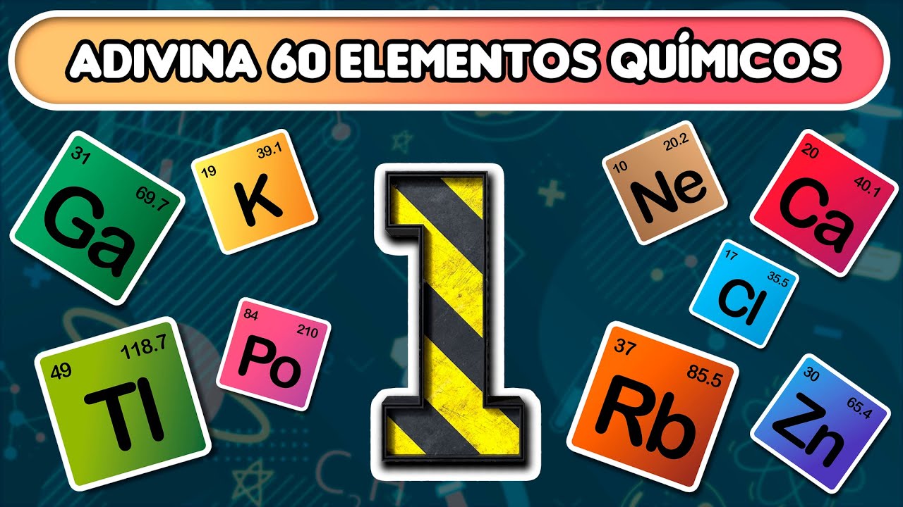 Adivina 60 ELEMENTOS QUIMICOS DE LA TABLA PERI&Oacute;DICA⚗️🧪- IdeaLab-QUIZ