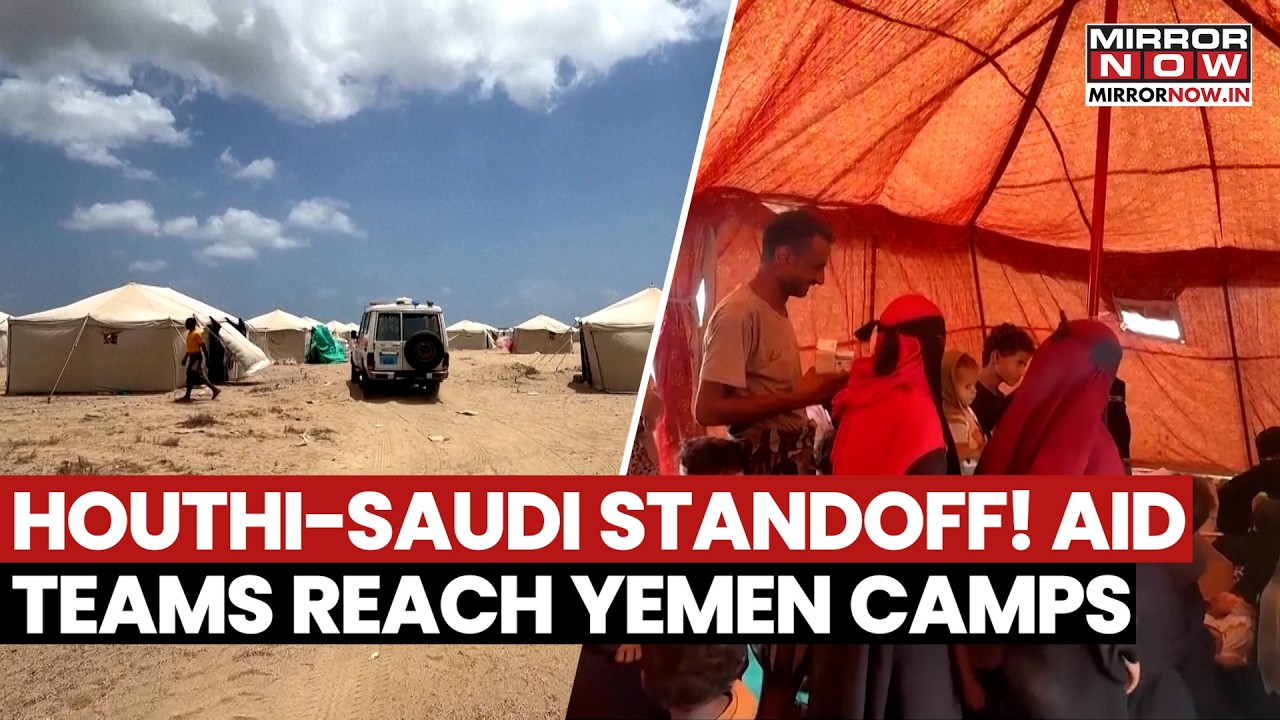 Yemen Humanitarian Crisis: Aid Teams Help Displaced Families At Al-Firdaws Camp | WATCH