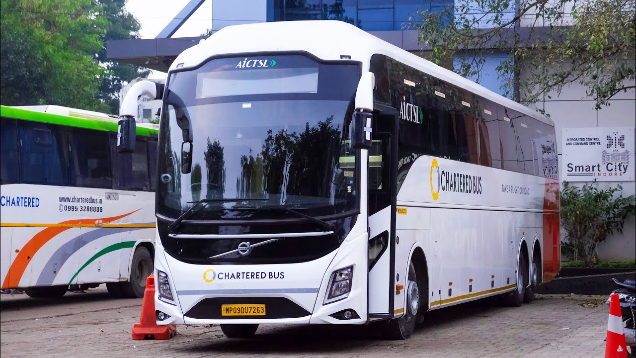 India’s Second | Volvo B8R 9600 15M MultiAxle | AC Seater | Chartered First | AICTSL | Indore-Bhopal