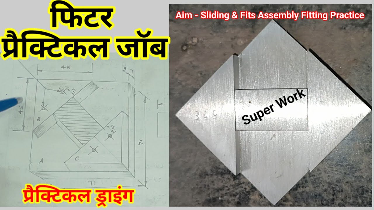 Fitter Practical Jobs// Make Sliding Fits Assembly With Parallel And Angular Matching Surfaces