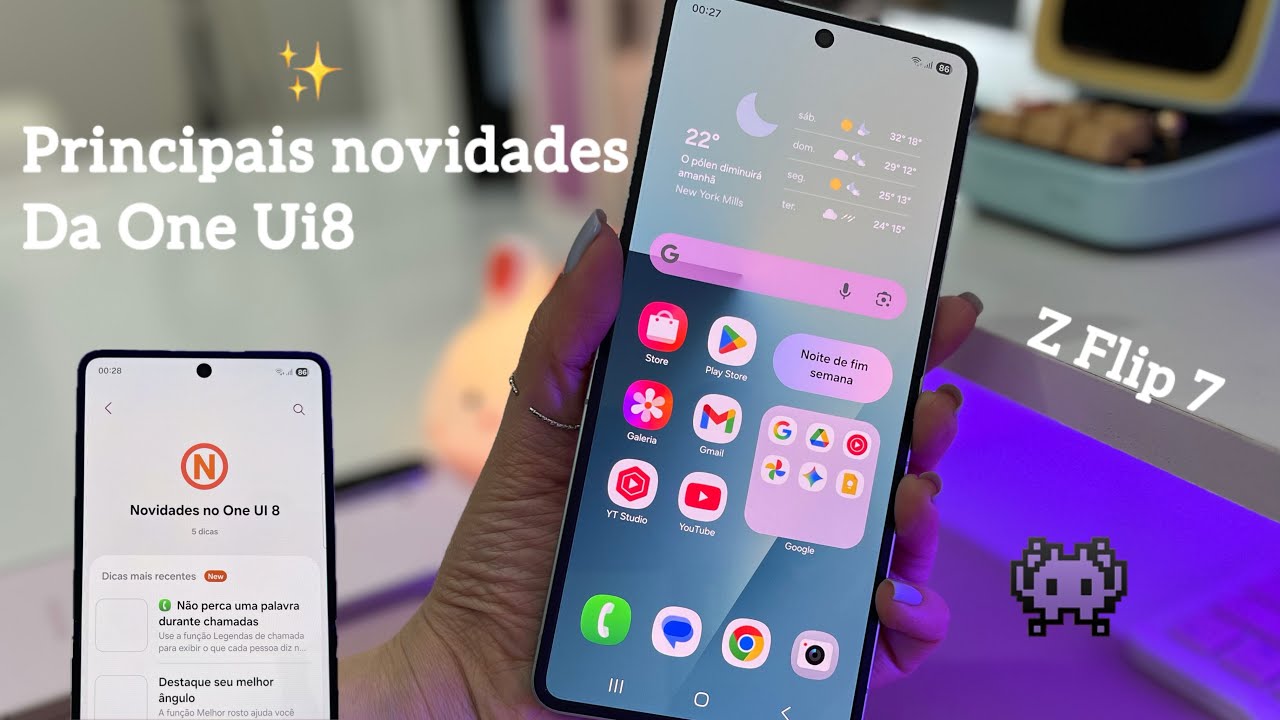 One UI 8 no Galaxy Z Flip 7 &ndash; As Principais Novidades Que Voc&ecirc; Precisa Ver! 👾✨ #samsung #oneui8 