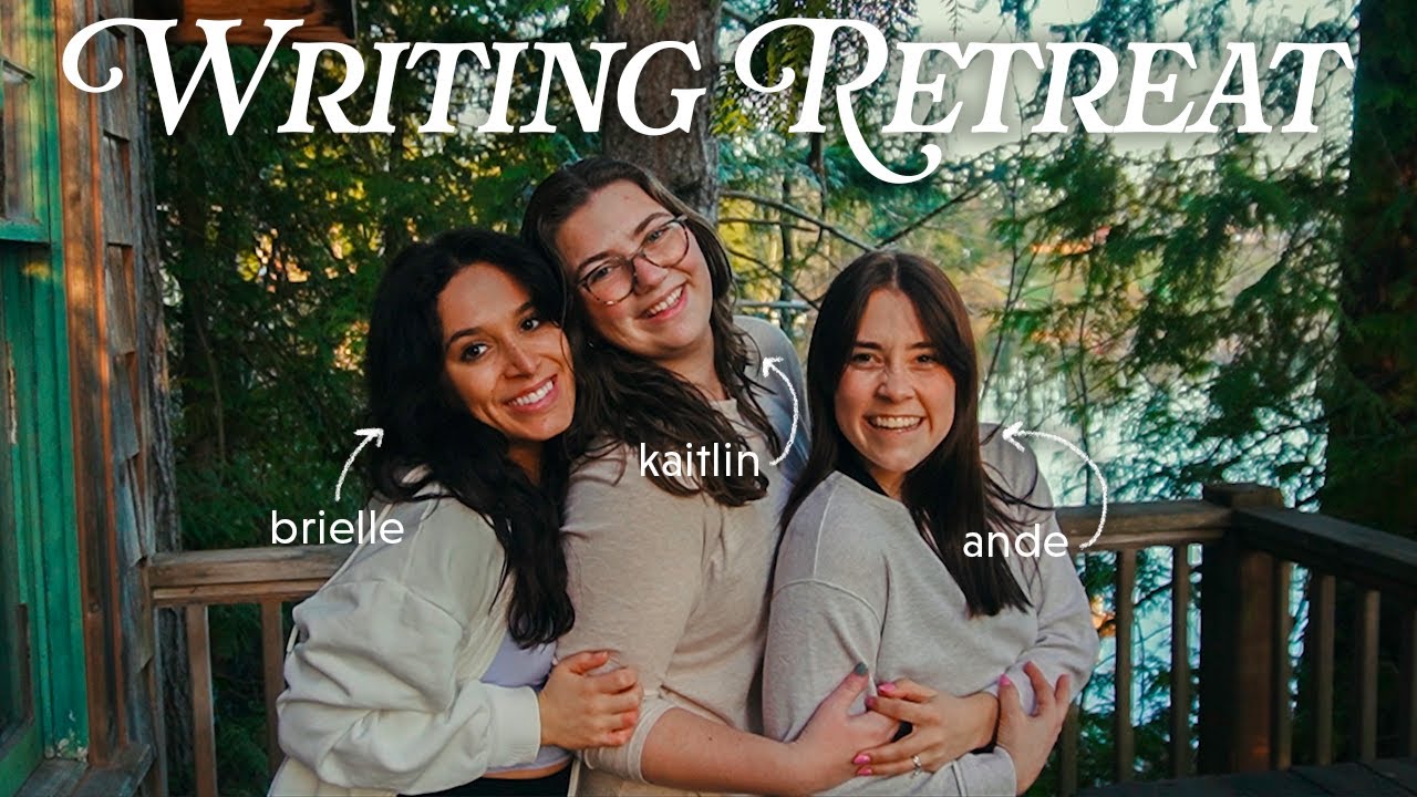 finishing DRAFT TWO of my book on a WRITING RETREAT 🌤️ a writing vlog!