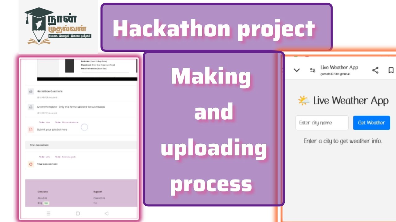 Hackathon project making and uploading ll eduvate project naan mudhalvan oracle project GitHub codes
