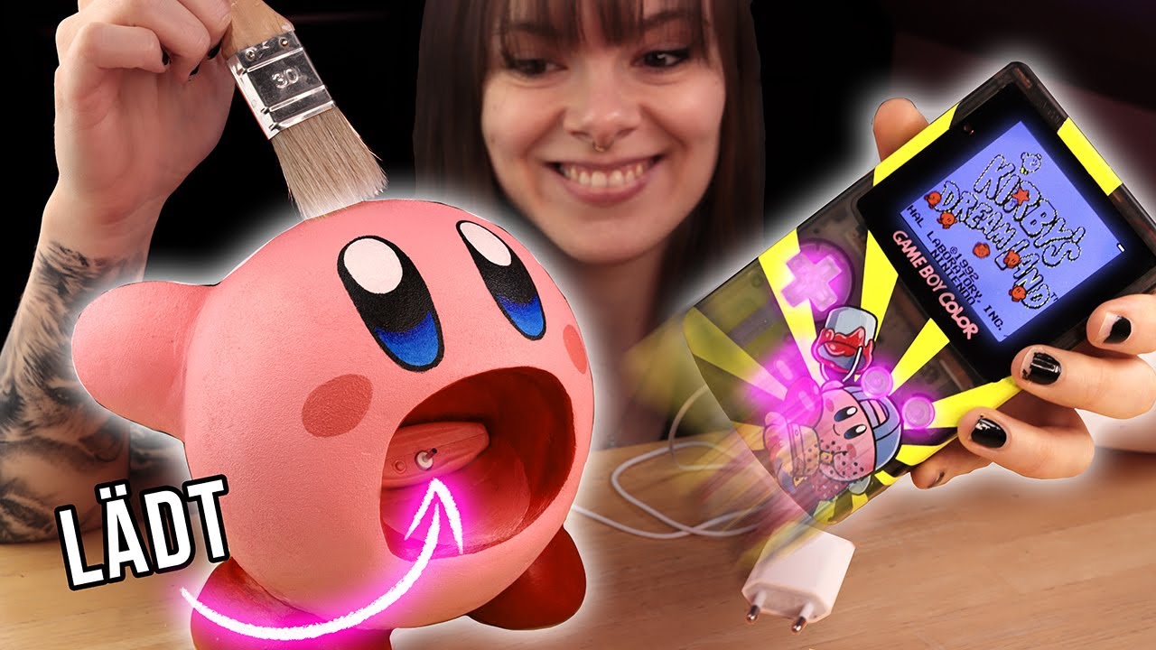 Hab nen Schwabbel KIRBY GameBoy gebastelt! (den @heyaaron h&auml;tte haben k&ouml;nnen 🐥)