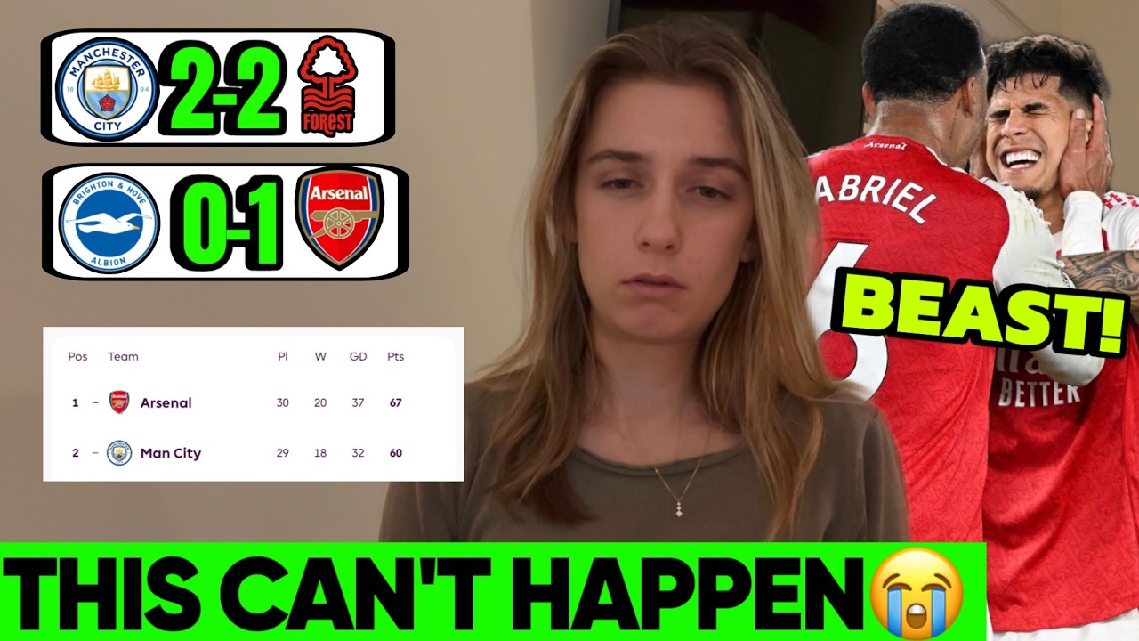 I Hate Football! Arsenal Seven Points Clear as City Drop Points To Forest..