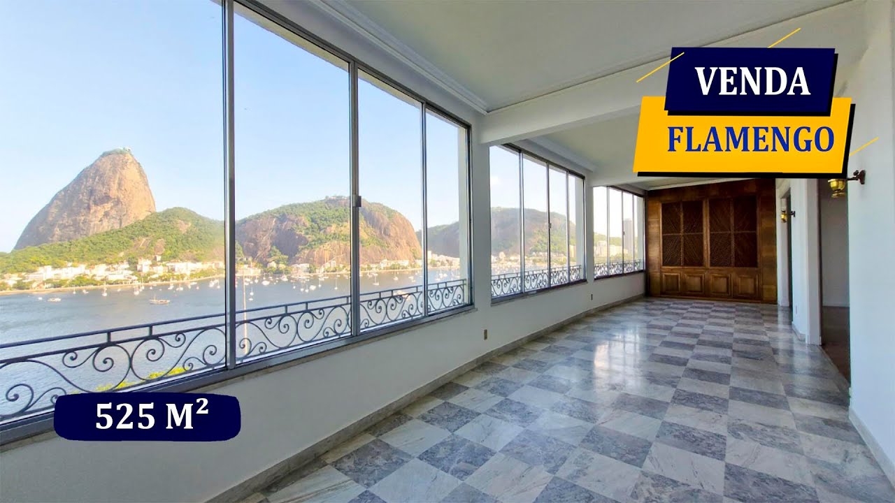 FLAMENGO AVENIDA RUI BARBOSA LUXUOSOS 525M² VISTA DESLUMBRANTE PANORÂMICA 4 QUARTOS 4 BANHEIROS VAGA