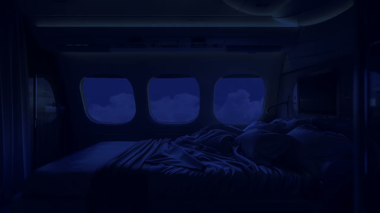 First Class Airplane Ambience | Relax, Sleep, Study | 10 hours Jet Sounds | White Noise