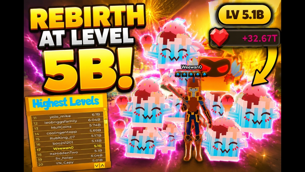 Huge Rebirth At Level 5B! │ Giant Simulator Reborn