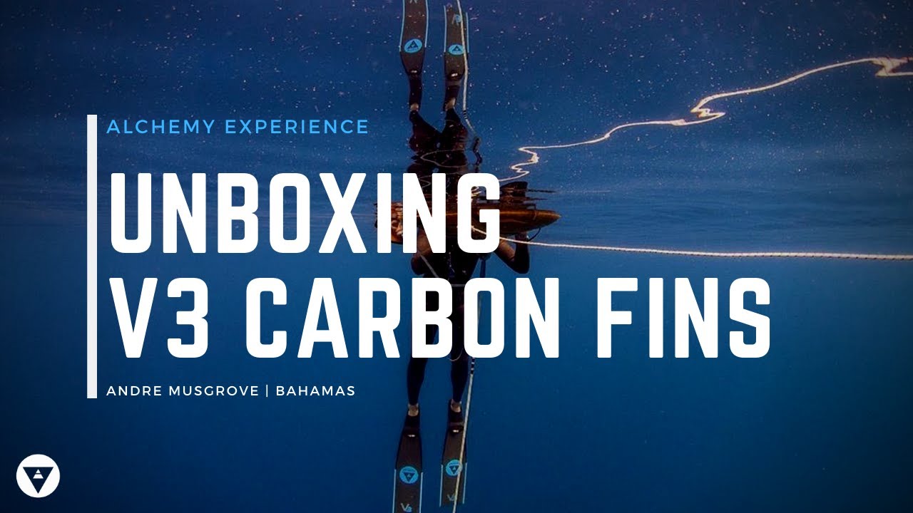 Unboxing Alchemy V3 Carbon Freediving Fins, The Bag, The Bottle And Team T