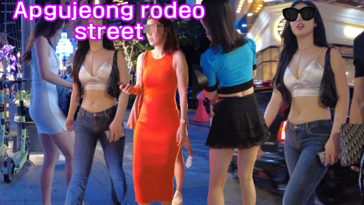 [4K SEOUL nightlife] 압구정 로데오 거리는 모텔들이 많네요👍👍apgujeong street in Seoul is amazing/seoul/korea
