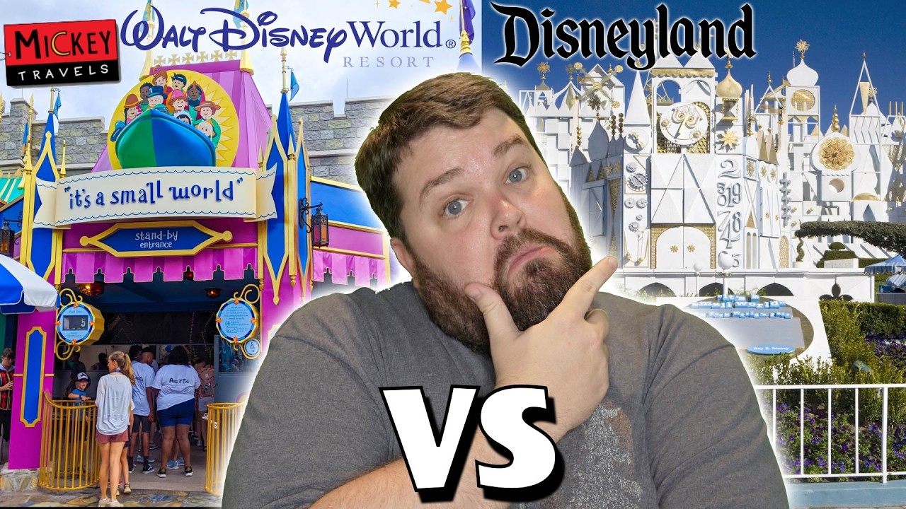 Маленький мир в Диснейленде против Диснейуорлда!