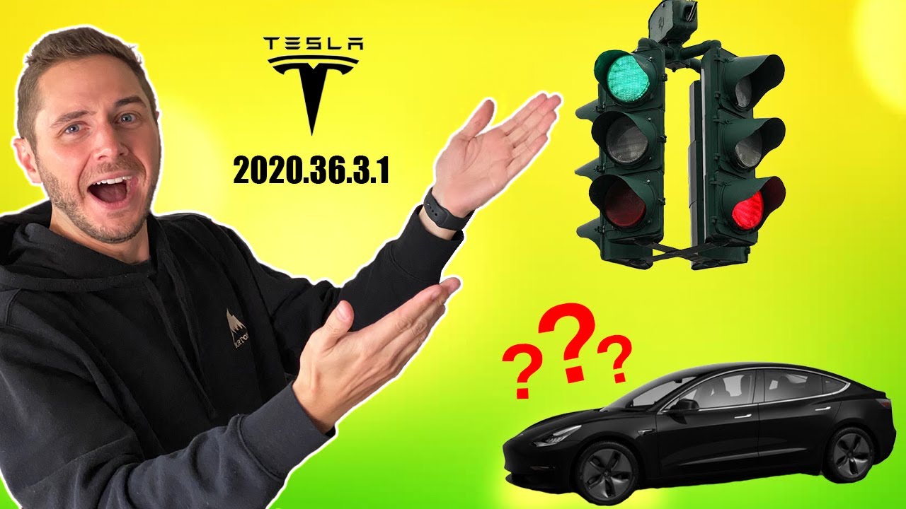 2020.36.3.1 Tesla Autopilot Test - Upside Down Traffic Light