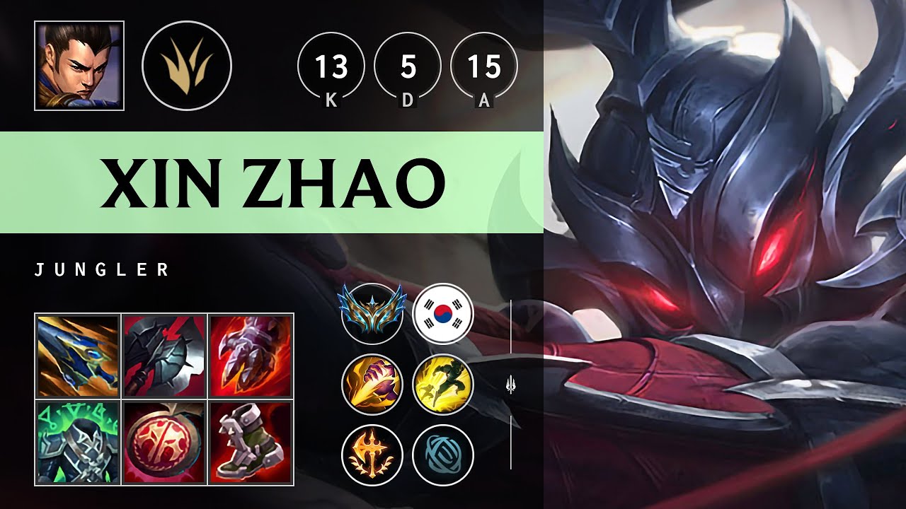 Xin Zhao Jungle vs Sejuani: Triple Kill, Legendary - KR Challenger Patch 14.18