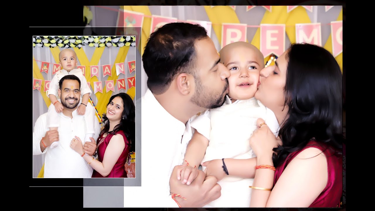 “From curls to courage — Mundan day.” Ankajveer