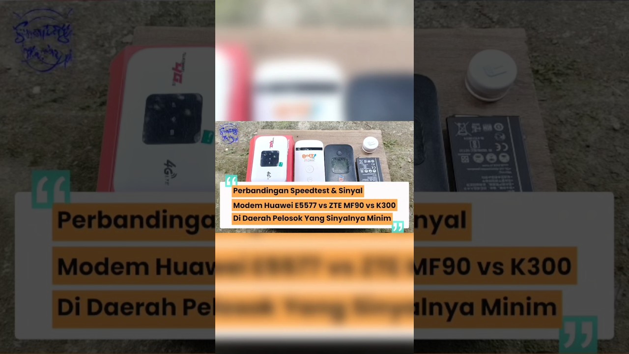 Huawei E5577 vs ZTE MF90 vs K300 Di Pelosok Desa #mifi #modem #imei #speedtest #e5577 #mf90 #k300