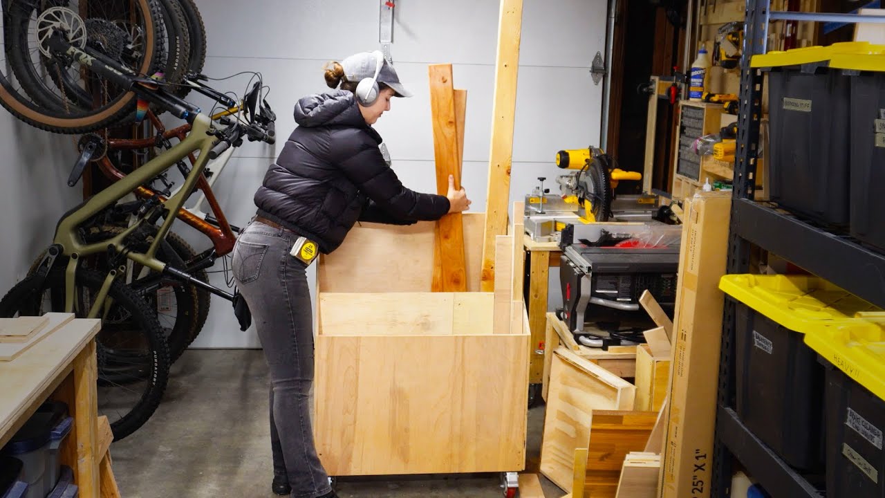 Scrap Wood Cart Build + Restoring a Belt Sander