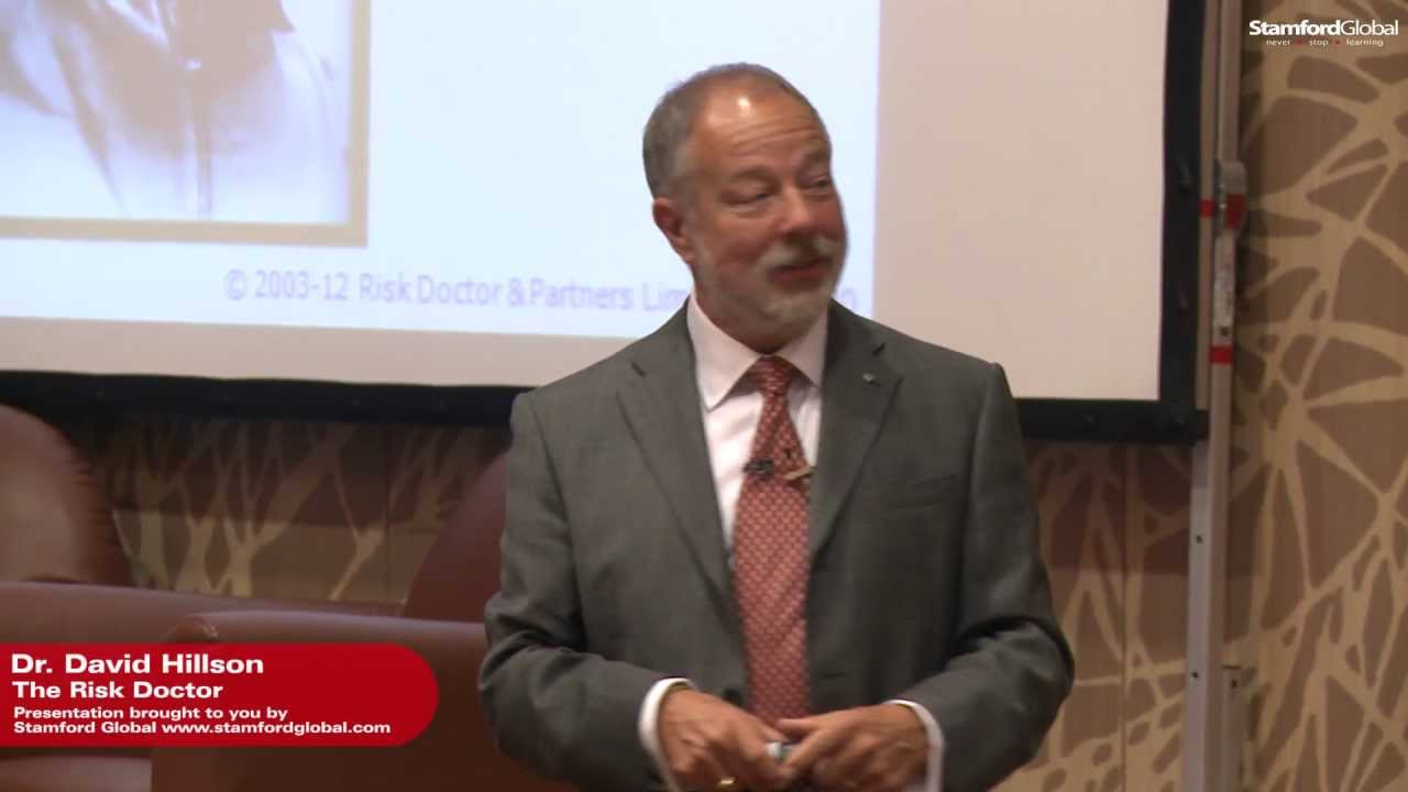 Dr David Hillson RiskZone 2012 RM Whats New talk