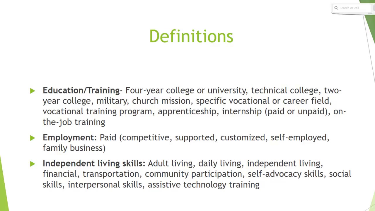 Writing Compliant Postsecondary Goals for Transition IEPs