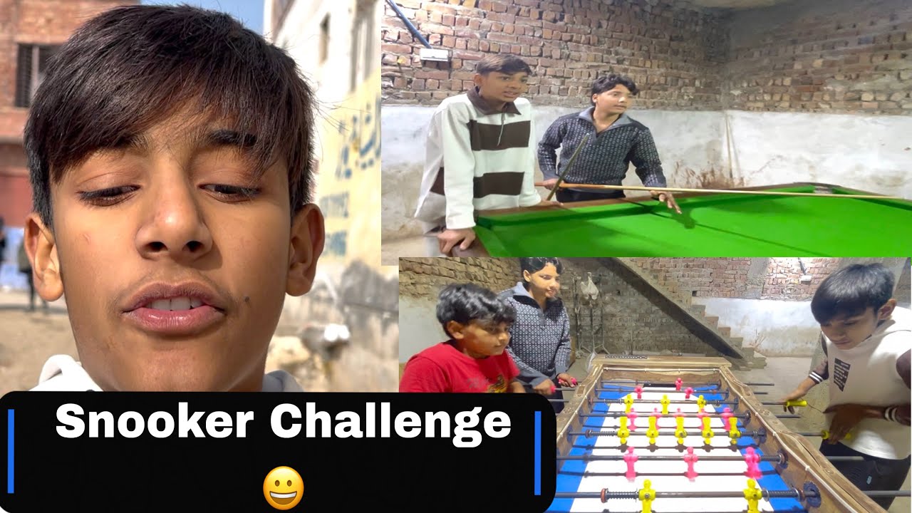 Musa Or Dawood ka Snooker challenge lag gy 🎱 Guess Who Win 🏅Full Enjoy ☺️ 
