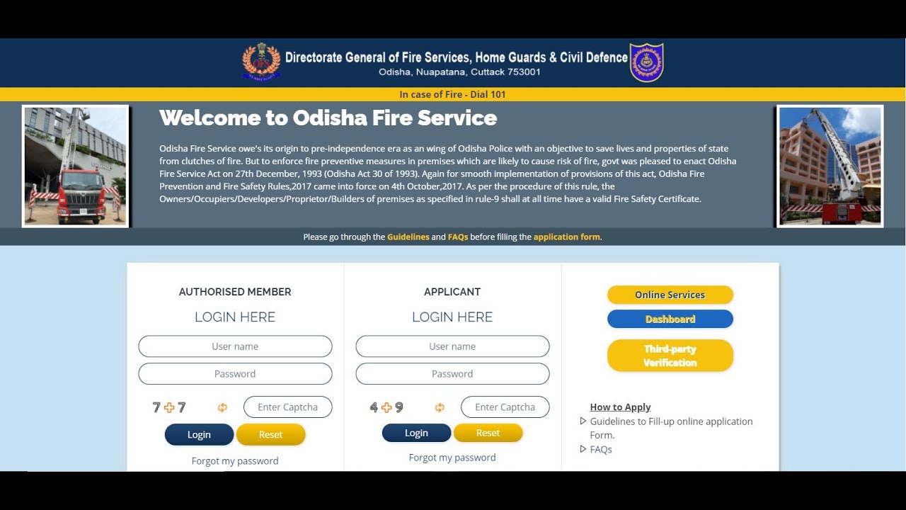 Odisha Fire Service issuing online Fire Safety Recommendation and Fire Safety Certificate