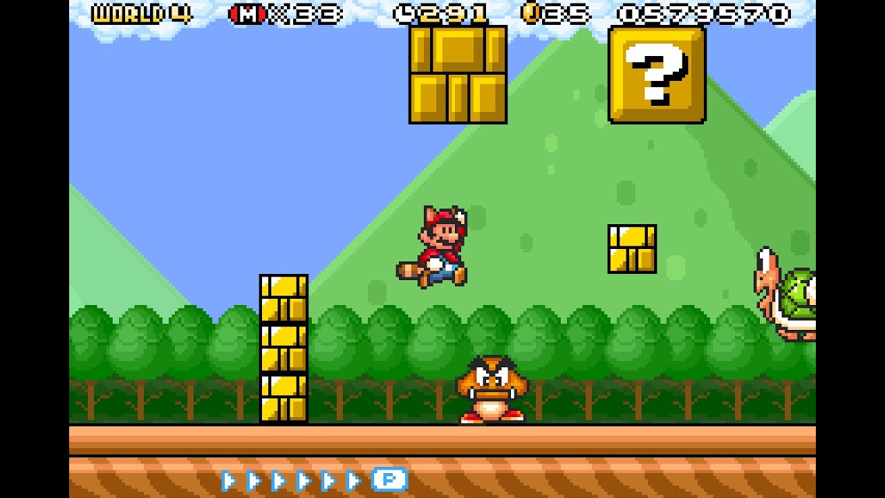 Super Mario Advance 4: Super Mario Bros. 3 [World 4: Big Island] (No Commentary)