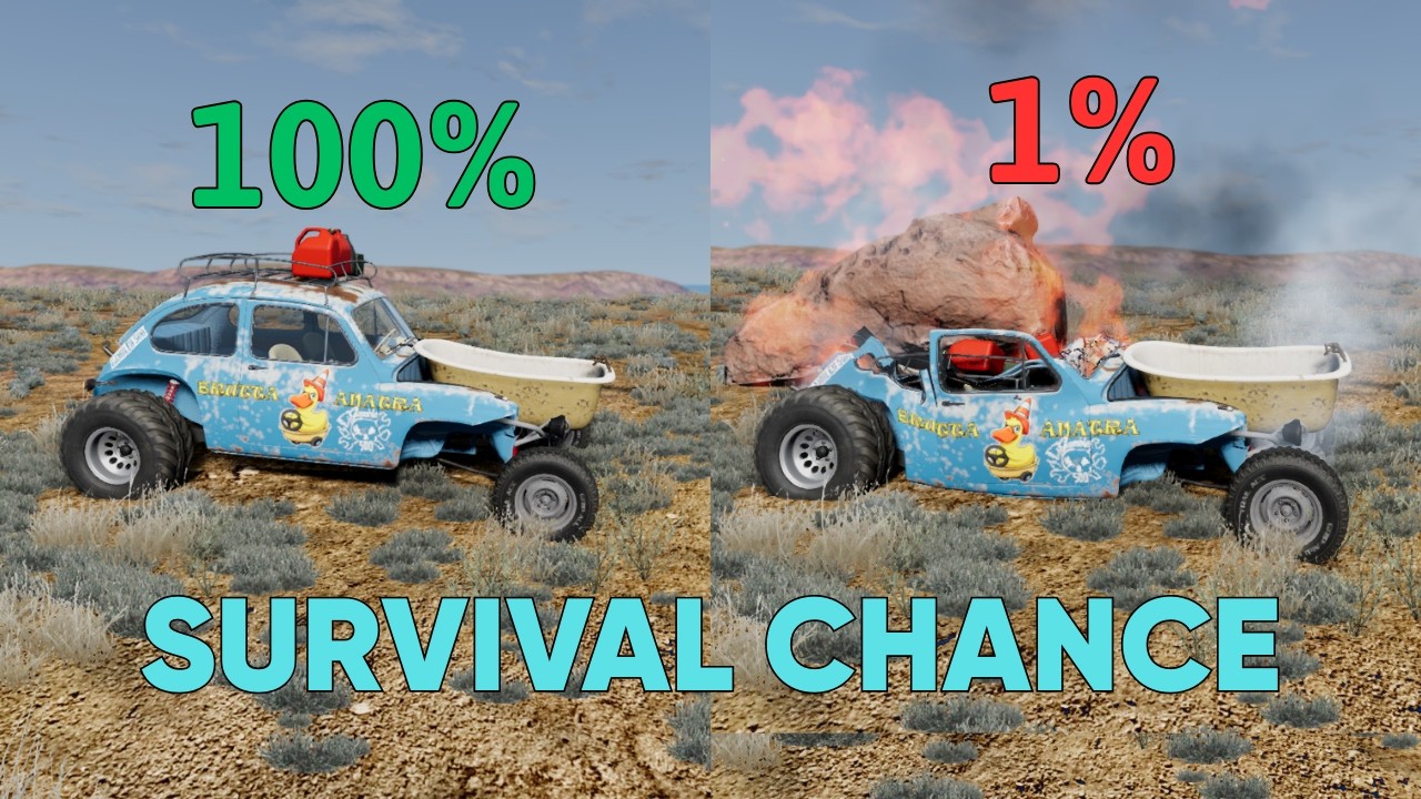 Insane Crash Test ​🚗💥🚙 – Which Car Survives a Bridge Impact!? | BeamNG.drive