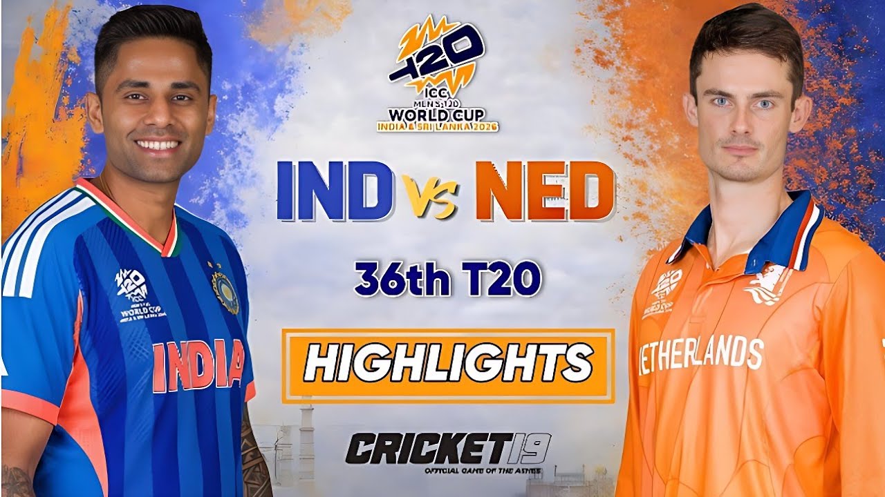 India vs Netherlands T20 World Cup Match Highlights | ICC World Cup 2026 | IND vs NED Highlights