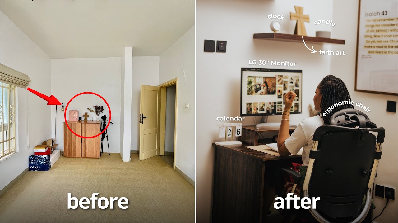 VLOG: HOW GOD GAVE ME MY DREAM WORK SPACE IN 1 WEEK! 🥺
