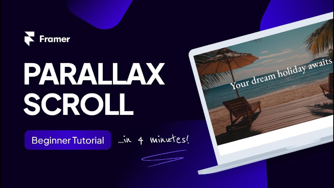 Parallax scroll in 4 minutes (Framer Beginner Tutorial)