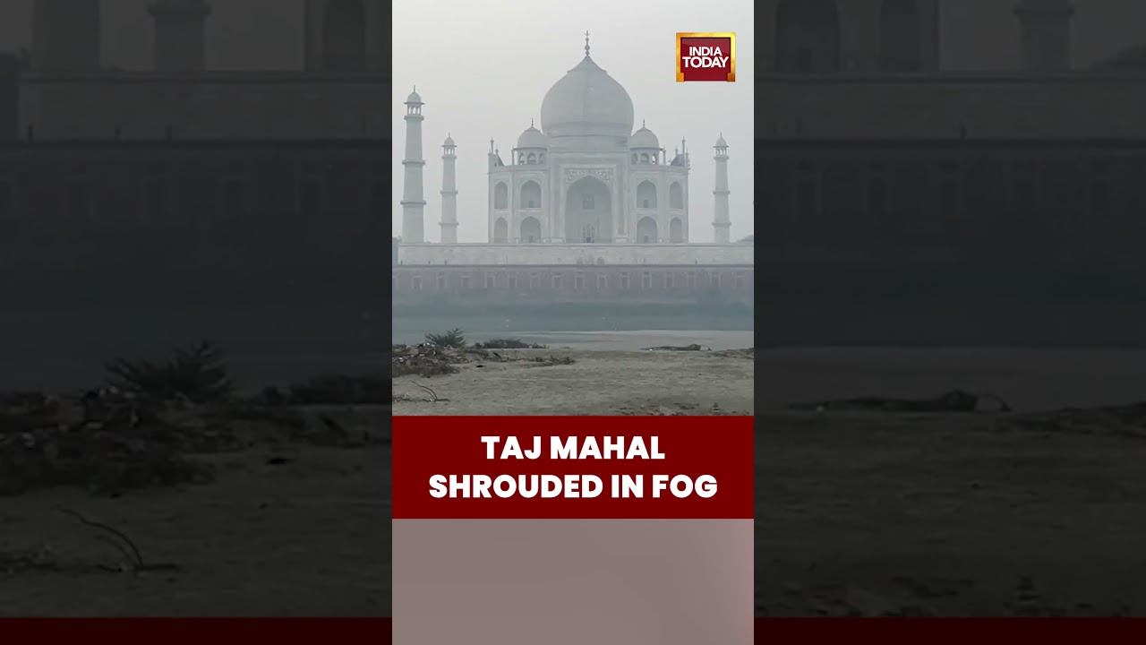 Fog Covers Taj Mahal as Cold Wave Hits Agra, UP | #tajmahal #agranews