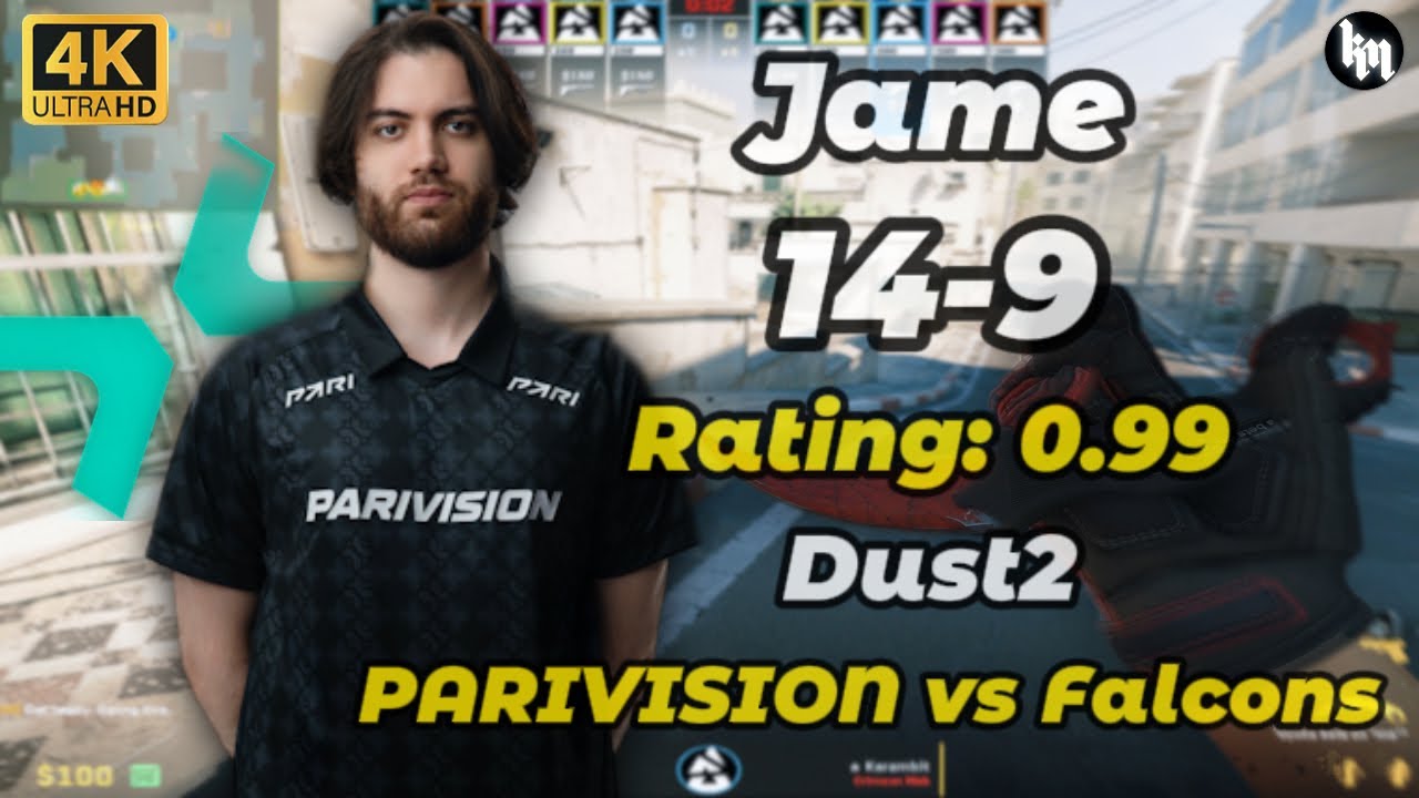 Jame (14-9) PARIVISION vs Falcons (Dust2) | BLAST Bounty 2026 Season 1 Finals #cs2 #jame