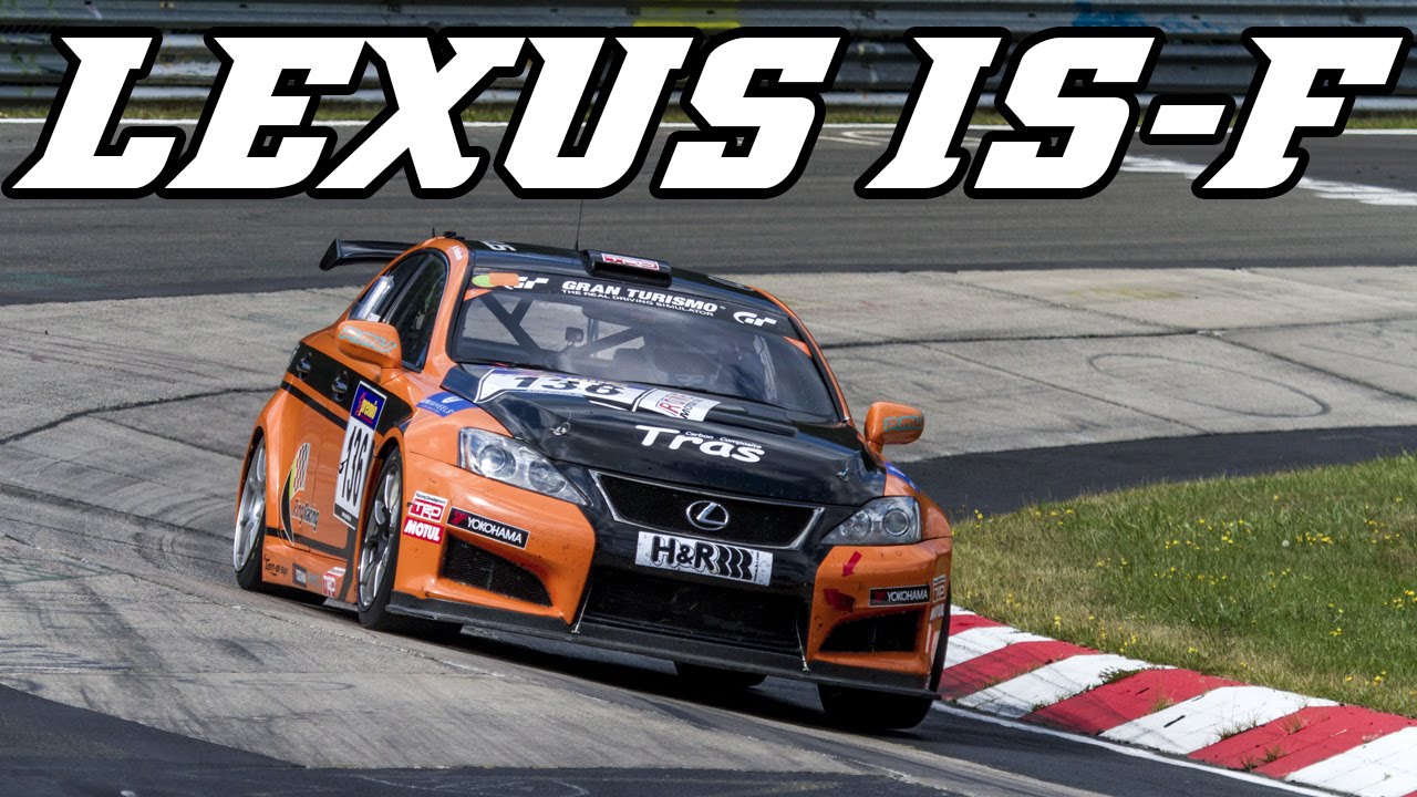 Lexus ISF CCS-R racing at Nürburgring VLN