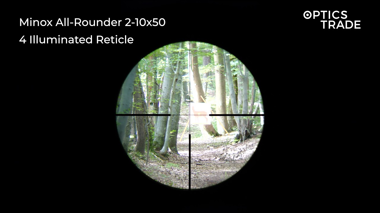 Minox All-Rounder 2-10x50 Reticle 4 Illuminated | Optics Trade Reticle Subtensions