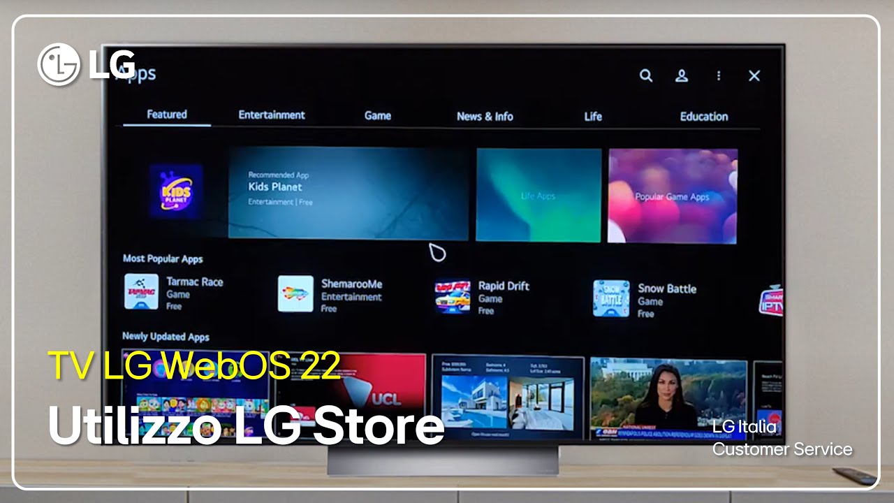 TV LG | Utilizzo LG Store Smart TV - WebOS 22