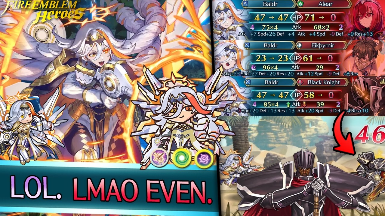 Brave Baldr is COMPLETELY BROKEN!!!!!!!!! | Fire Emblem Heroes Brave Baldr Showcase