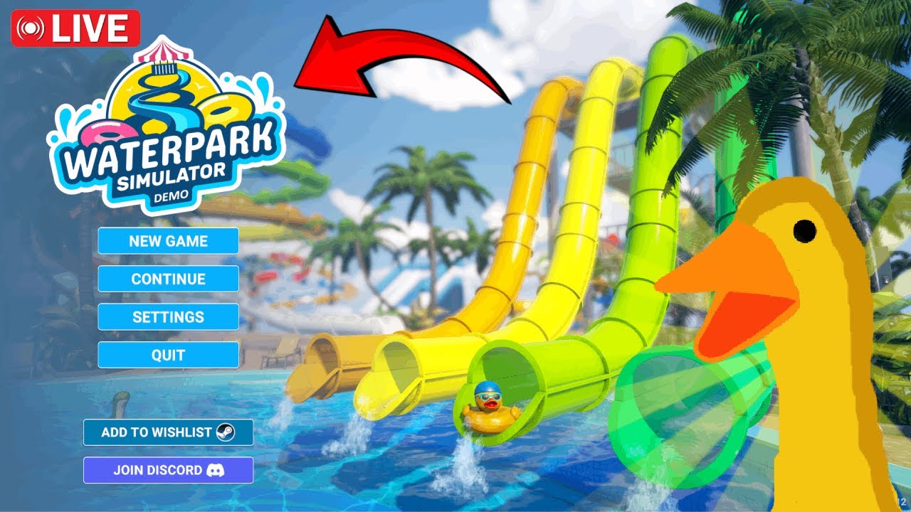 WATERPARK SIMULATOR! *LIVE 🔴*