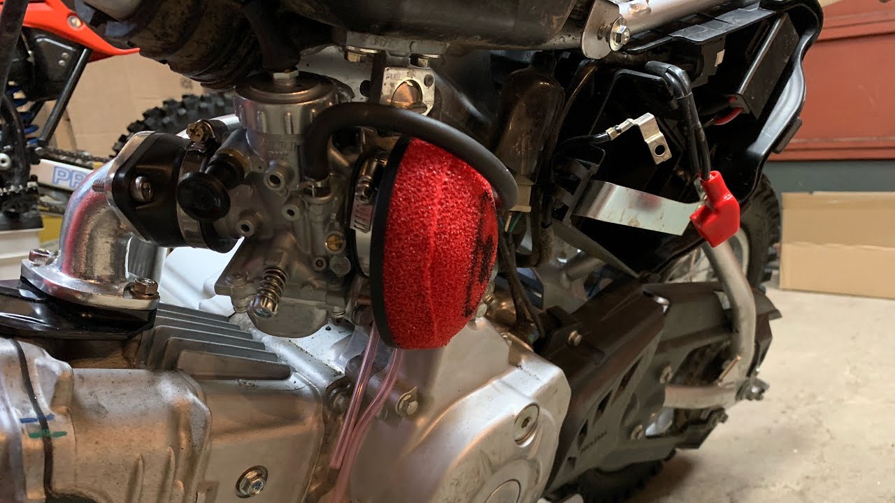 CRF110 TB intake kit and Piranha Exhaust system install (13-18)