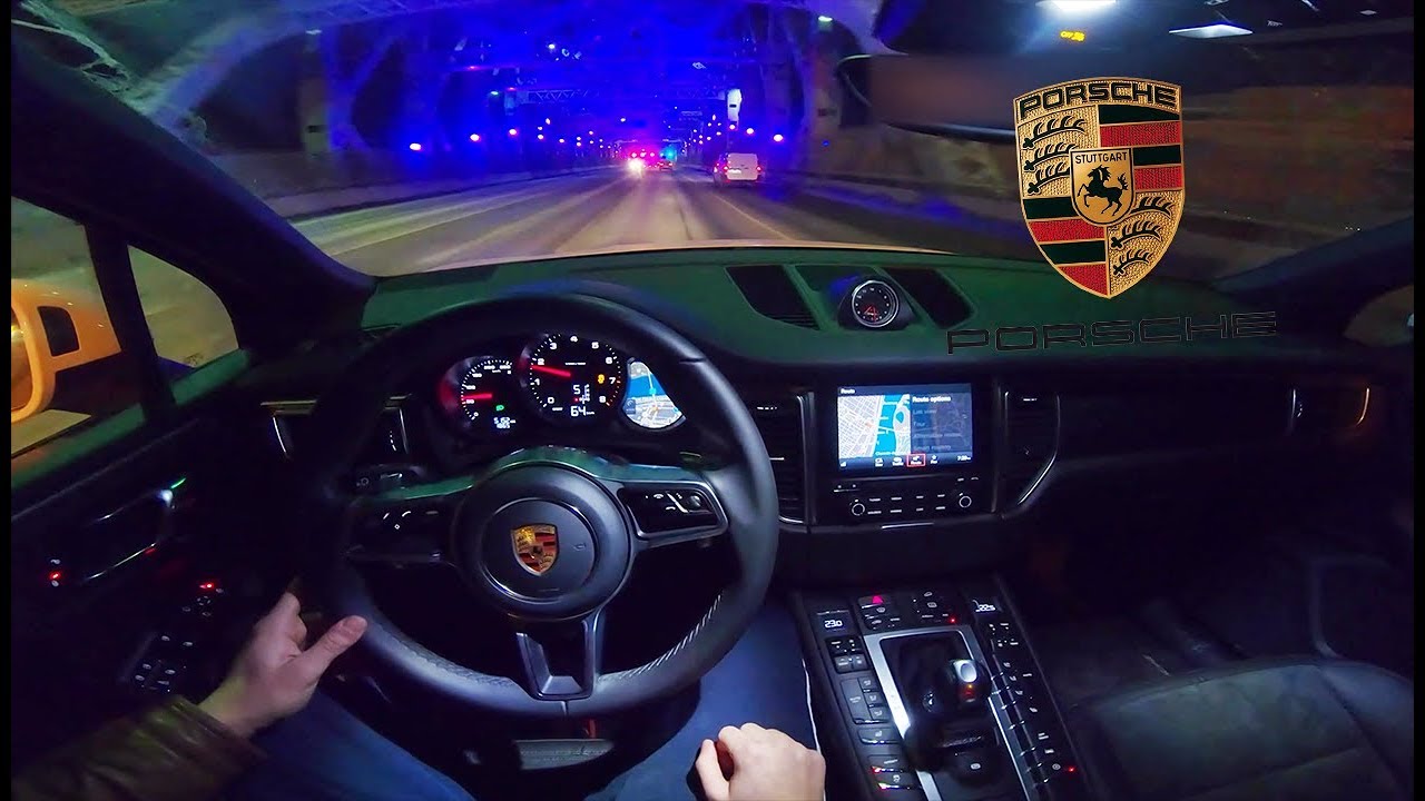 2018 PORSCHE MACAN - NIGHT POV DRIVE & ACCELERATION 0-200 KM/H
