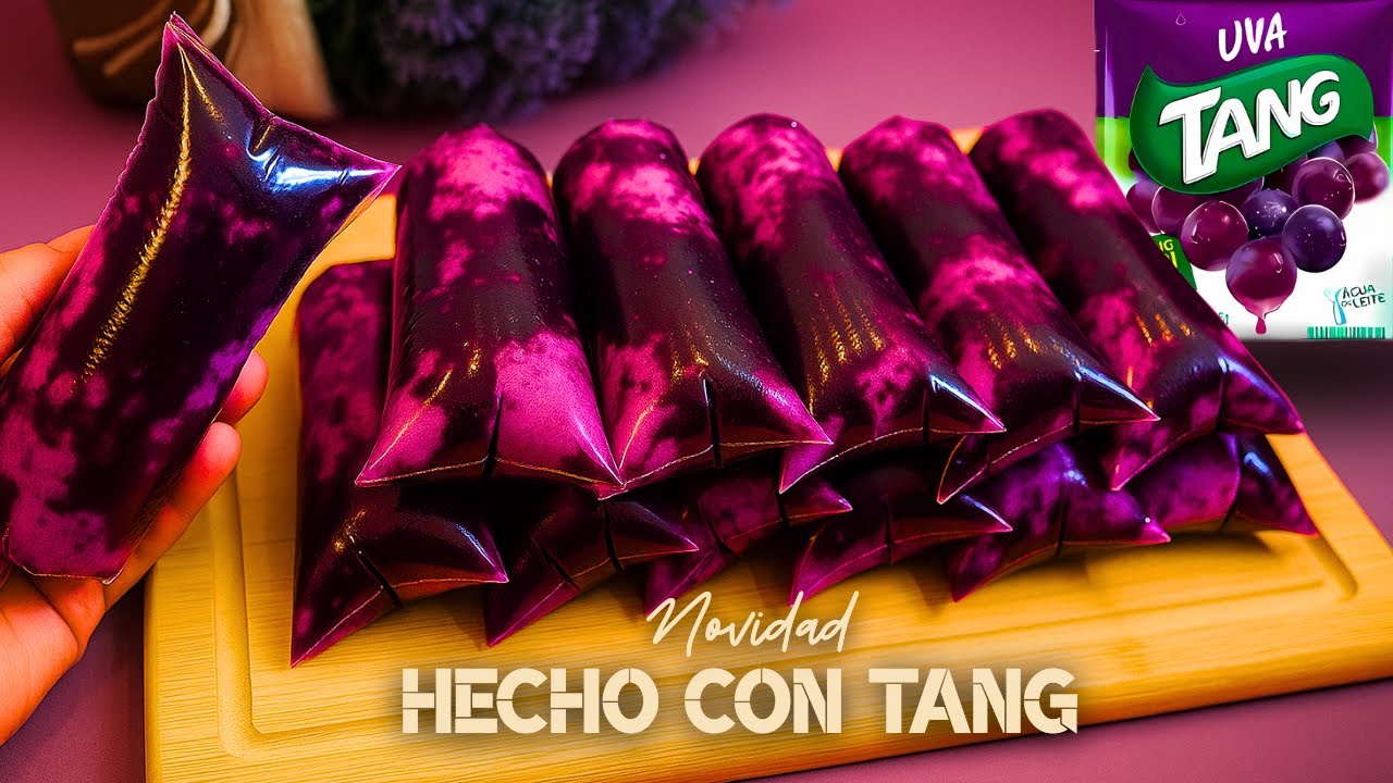 🌈 Cómo hacer bolis cremosos con Tang sin licuadora (¡súper fáciles y baratos!)
